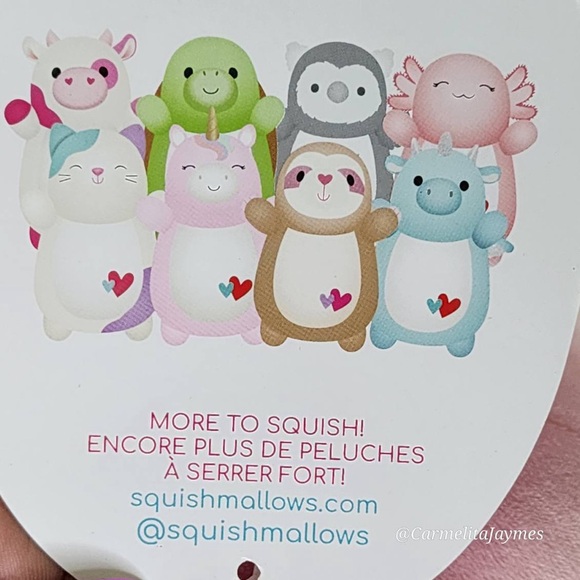 ❤️ ARCHIE 🦎 Valentines Day Axolotl Hugmee W Hearts Squishmallow By Kellytoy NWT - Picture 9 of 9